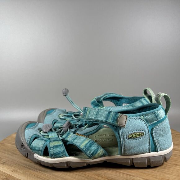 Keen Clearwater CNX Sandal Kids' 3 Teal Beach Water Summer Closed Toe - Picture 3 of 6